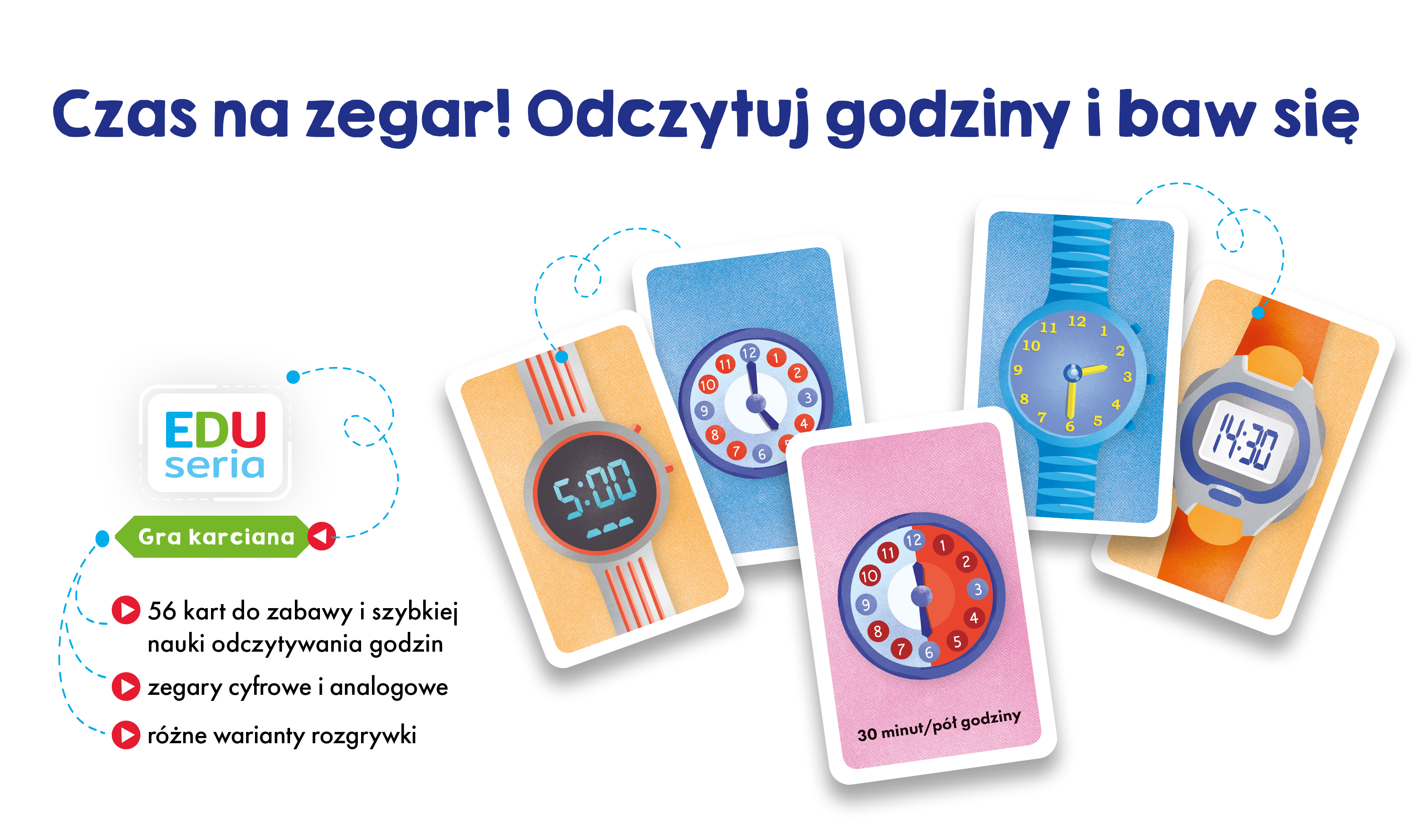 Wizualizacja gry karcianej Zegar Kapitan Nauka